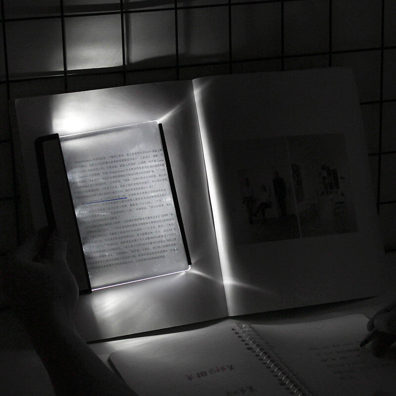 Boek Lezen Nachtlampje Creatieve Led Platte Plaat Oog Draagbare Reizen Panel Slaapzaal Led Bureaulamp Oog Voor Studenten Slaapzaal