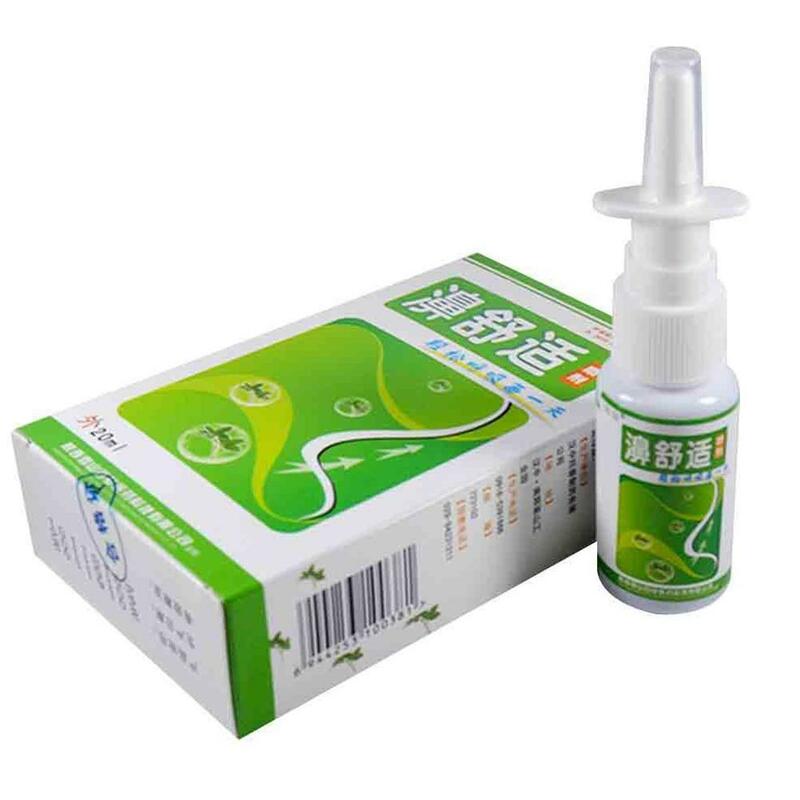 Spray nasal crônico de rinite sinusite, spray de ervas medicinais tradicional chinês, cuidados com a saúde do nariz