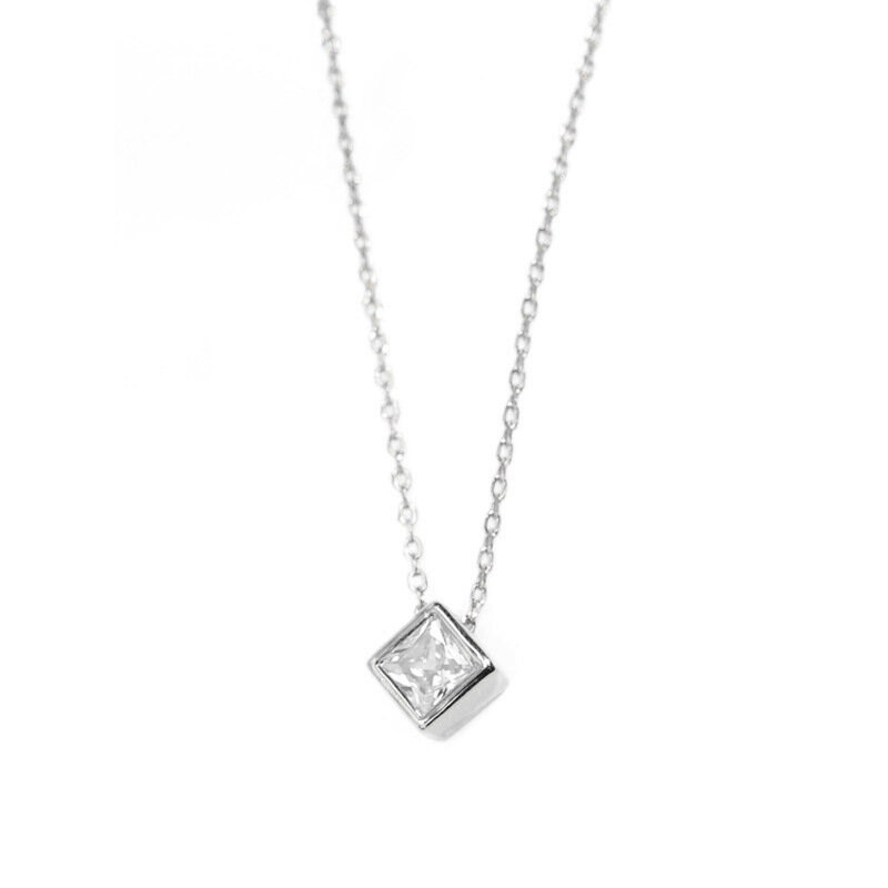 Sodrov 925 Sterling Silber Halskette Für Frauen Einzigen Diamant Anhänger Halskette Hohe Qualität Silber 925 Schmuck
