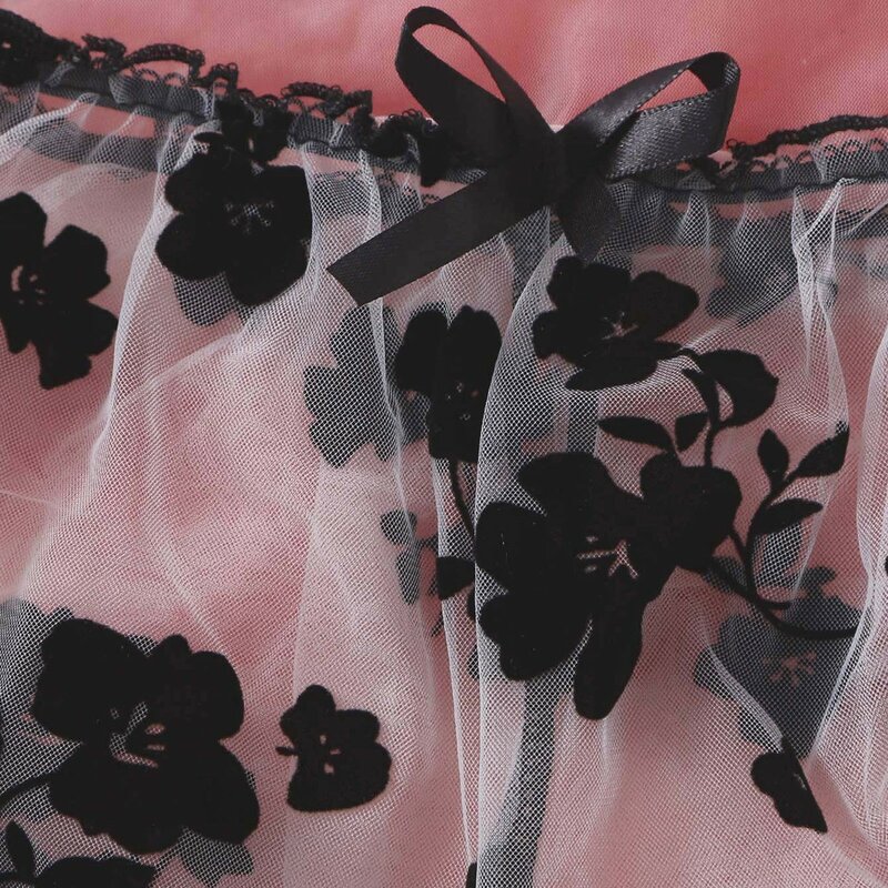 белье женское Sexy Lingerie Women Mesh Perspective Underwear Set Flower Embroidery Bra Brief Sets Lenceria Sensual Mujer Hot