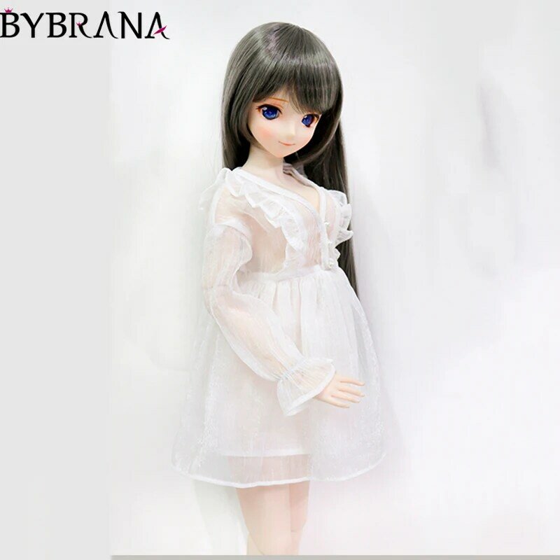 Bybrana bjd boneca 1/3 1/4 translúcido pijama sexy