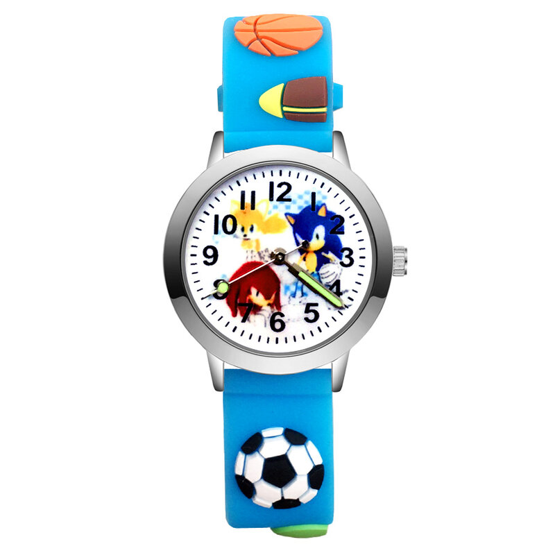 Reloj de pulsera con dibujos animados para niños, cronógrafo de silicona 3D de cuarzo, con diseño de erizo, caballo, unicornio, JA142
