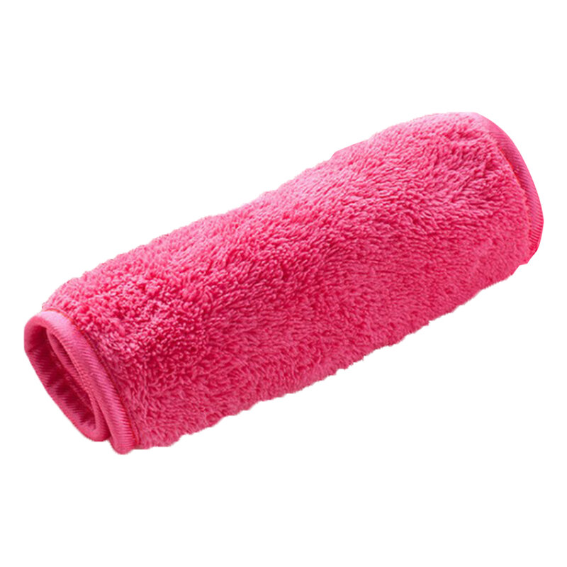 1 قطعة الأحمر ماكياج مزيل القماش نظيفة منشفة قابلة لإعادة الاستخدام الوجه التطهير منشفة إزالة ماكياج الفور المياه رضا
