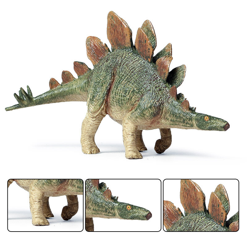Figura DE ACCIÓN DE Estegosaurio Jurásico para niños, nuevo modelo de dinosaurio herbívoro, figura de plástico sólido, simulación de animales, juguete de colección, regalo para niños