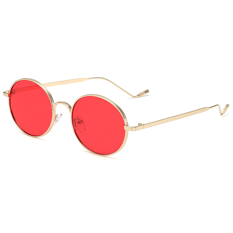 Óculos de sol redondo com uv400, óculos escuros redondos vintage para homens e mulheres