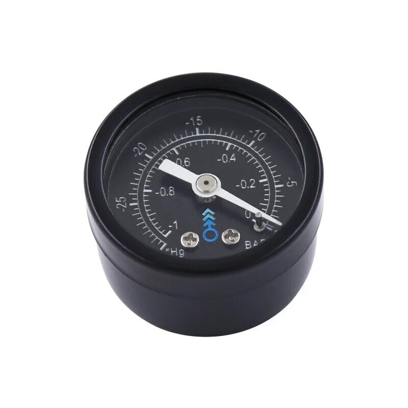Mini medidor de pressão 42mm do medidor de pressão do vácuo do ar-1bar -30 linha 1/8npt de inhg montagem traseira