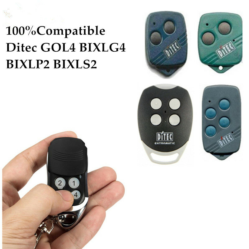 DITEC garage door remote control rolling code DITEC BIXLS2 remote garage command transmitter 433.92mhz