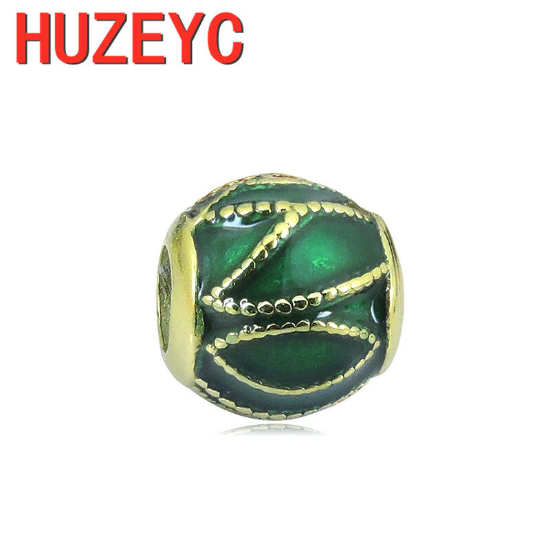 Perles en acier inoxydable pour femmes, 2 pièces, boule de trou en forme de cœur de dessin animé, adaptées à la marque originale, pour la fabrication de bijoux