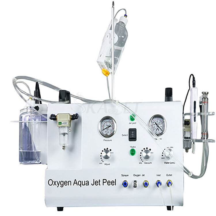 Máquina de belleza de microdermoabrasión de diamante, dispositivo de limpieza profunda de la piel, chorro de oxígeno y agua, 5 en 1, novedad de 2021