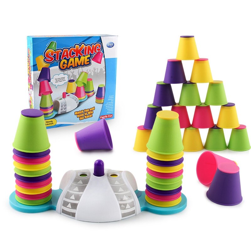 Concours de jouets éducatifs pour enfants, Jeng Jeng Cup, jeu de puissance pour le cerveau, couleur de bureau