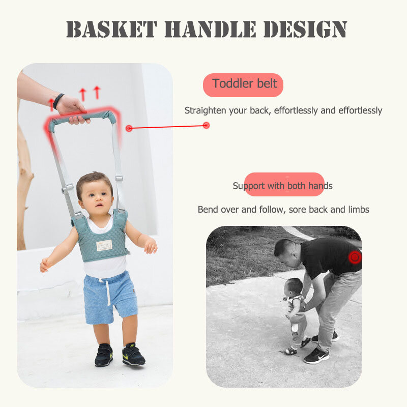 Cintura per bambino in stile cestino in cotone/cintura per bambino/bambino/cestino a doppio uso sicuro, confortevole e traspirante