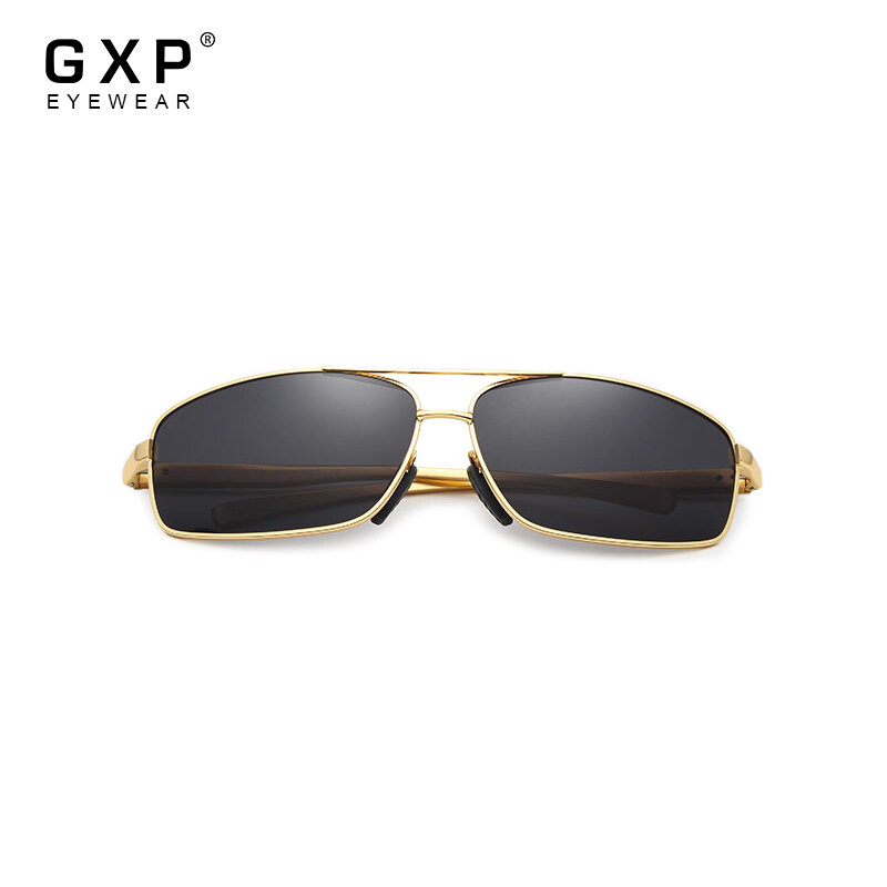 GXP-스퀘어 알루미늄 마그네슘 고품질 편광 선글라스, 클래식 레트로 스타일 선글라스, UV400 렌즈, 남성 및 여성용