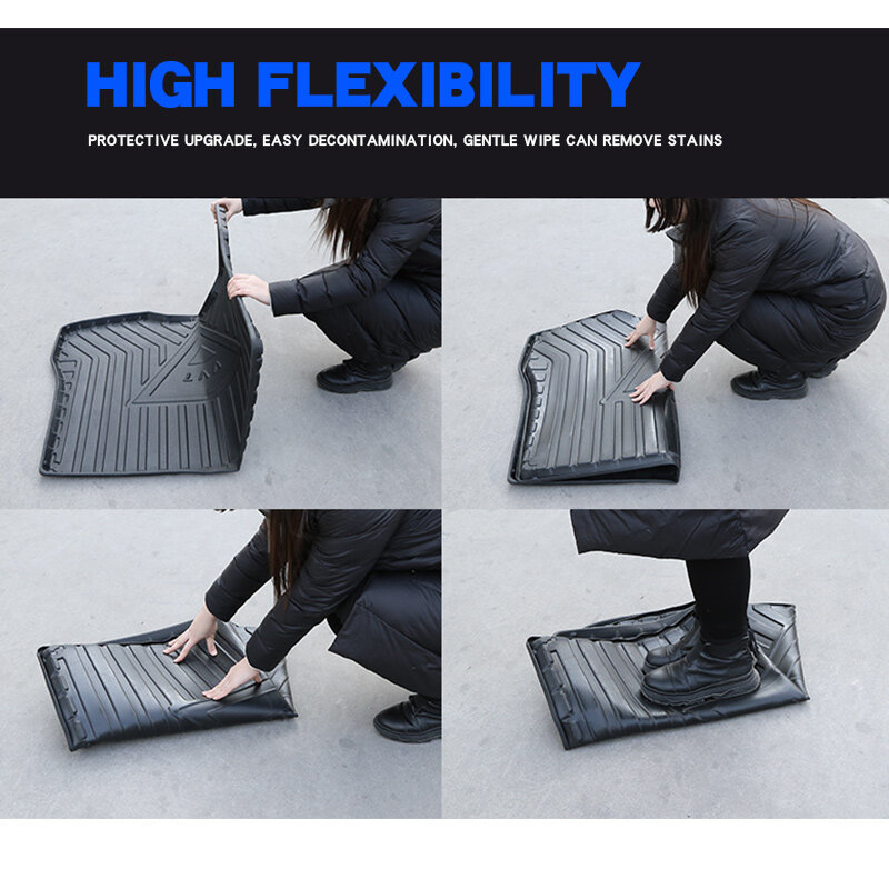 Car Cargo Liner Boot Tray Rear Trunk Cover Matt Mat Floor Carpet Kick Pad For Volvo V40 2013-2019