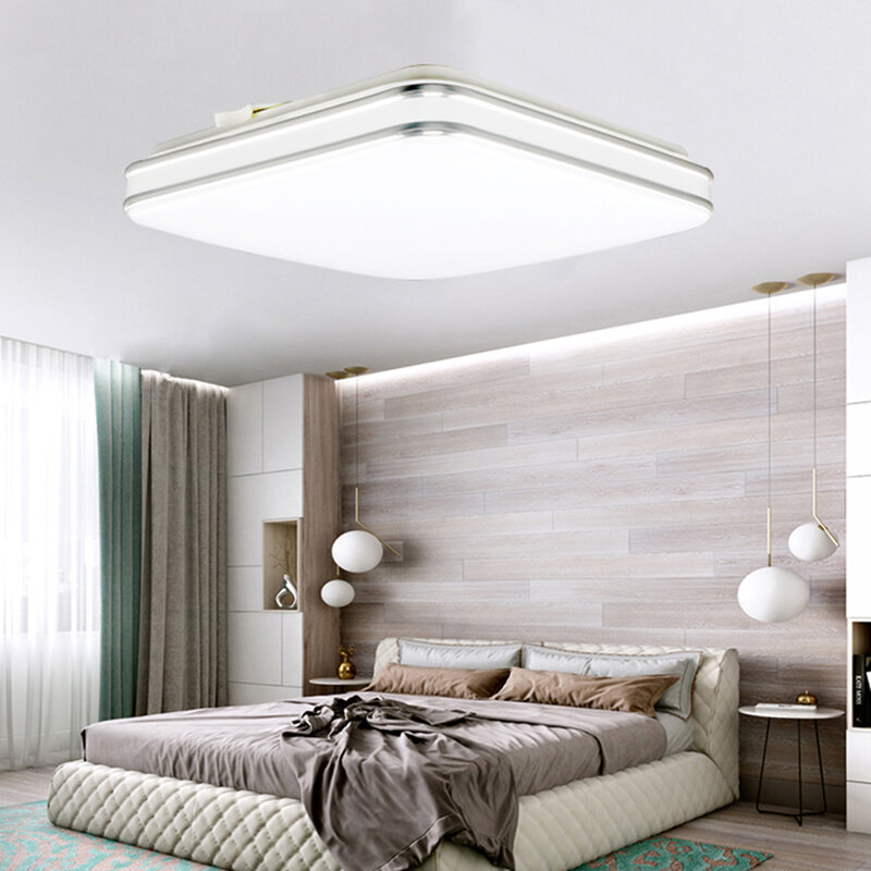 LED أضواء السقف المنزل الحديثة 12 واط ضوء أبيض رائع 220 فولت مصباح السقف مربع أضواء السقف غرفة المعيشة غرفة نوم المطبخ