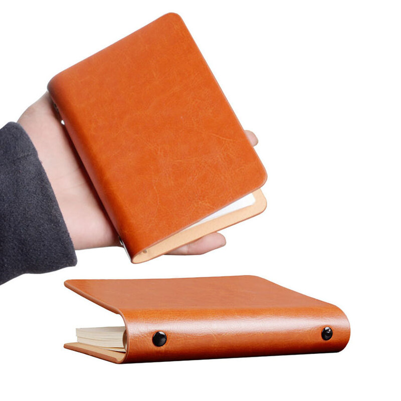 A7 PU 6-Ring Bunte Notizblock Mini Tasche Lose-Weaf Notebook mit 50 Innere Seite Memo Pads Zu tragen Mit Sie