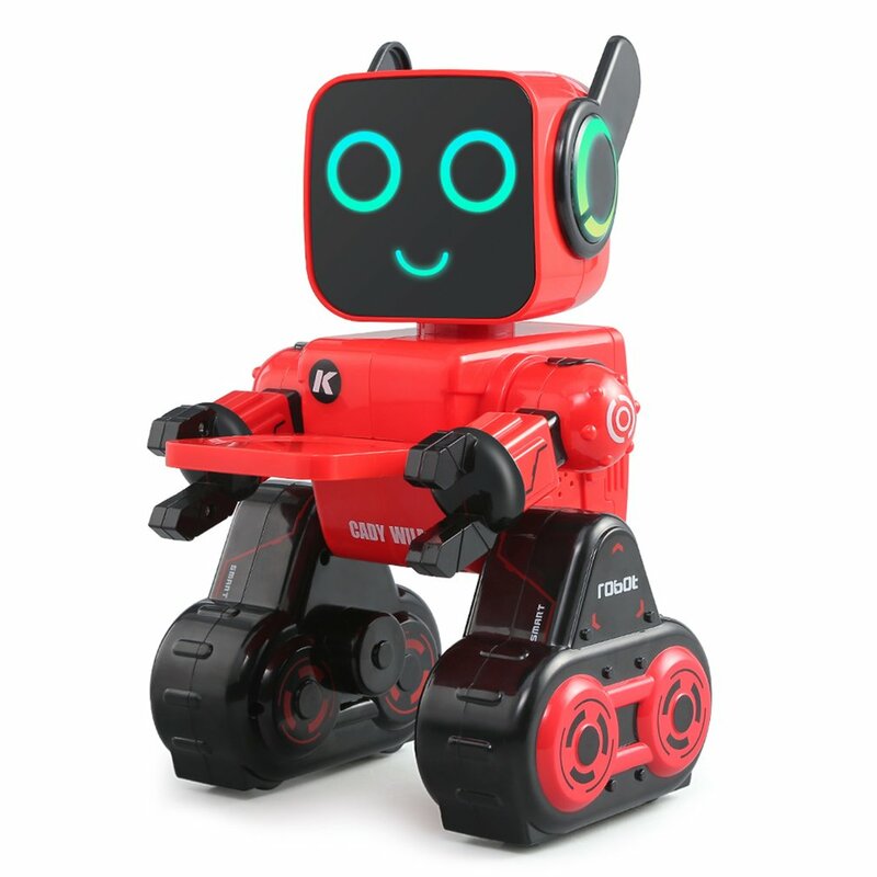 Jjr/c r4 brinquedo inteligente rc robô inteligente senso indutivo controle remoto advisor mealheiro presente para crianças brinquedos educativos
