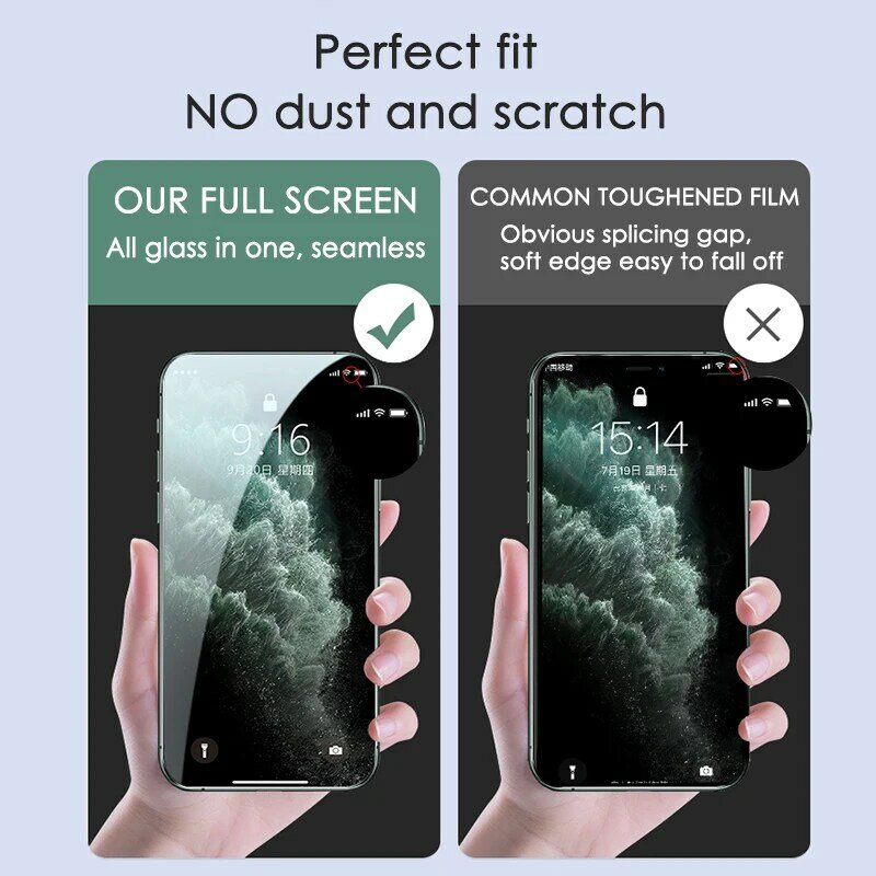 Tempered Glass For iPhone 11 12 13 Mini Pro Max Screen Protector For iPhone X S XR Max 6 6S 7 8 Plus Starry sky Full Cover Glass