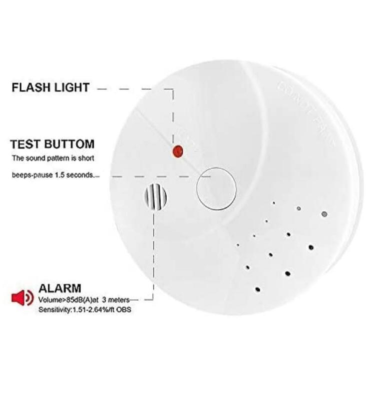 CO Carbon Monoxide Smoke Detector Alarm Poison  Sensor Security Poisoning Alarm LCD Photoelectric Detectors