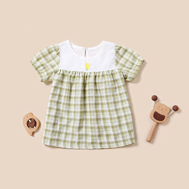 Baby Kleid 2021 Sommer Neue Mädchen Mode Baby Kleid Baumwolle Kinder Kleid Cartoon Obst Prinzessin Kleid Neugeborenen