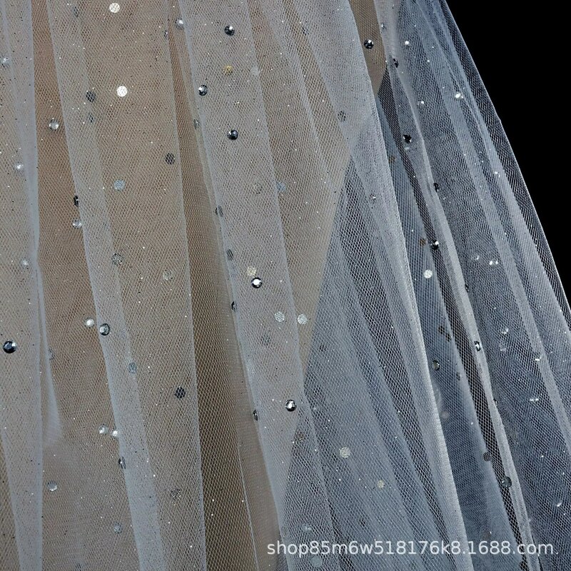 Luxus Perlen Hochzeit Schleier 2021 Neue 3,5 Meter Einfache One-schicht Zubehör Kathedrale Mit Kamm Bogen