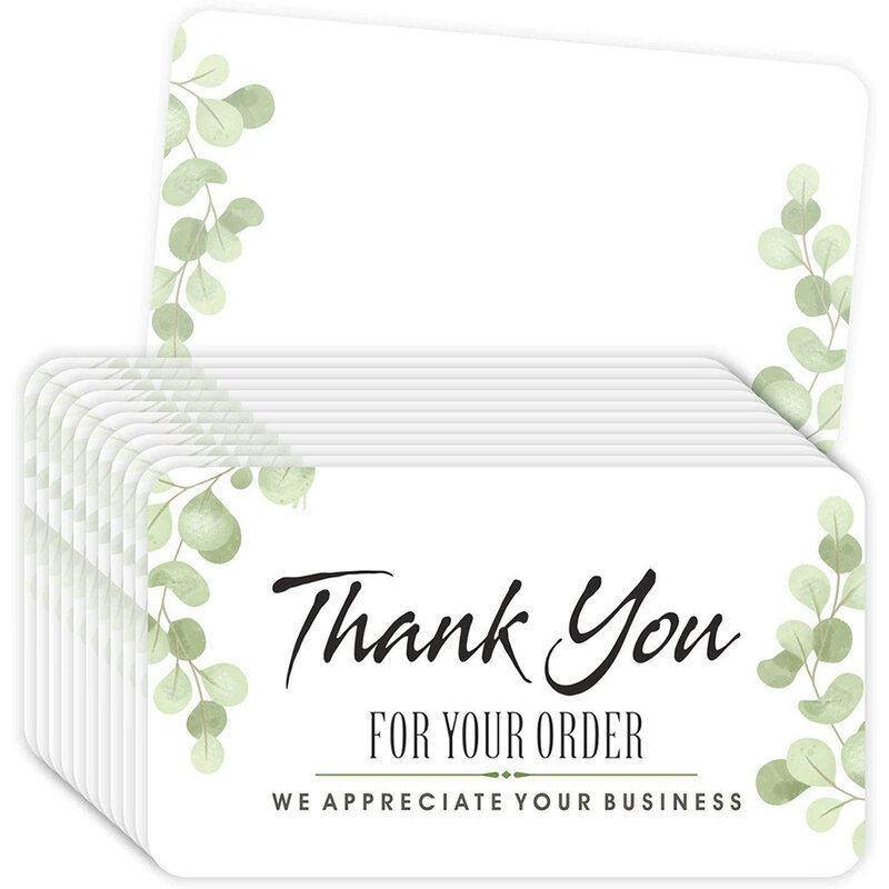 10-30Pcs Dank U Voor Uw Bestelling Kaart Voor Kleine Winkel Gift Decoratie Kaart Voor Kleine Zakelijke 2021 nieuwe Klant Aankoop Pakket
