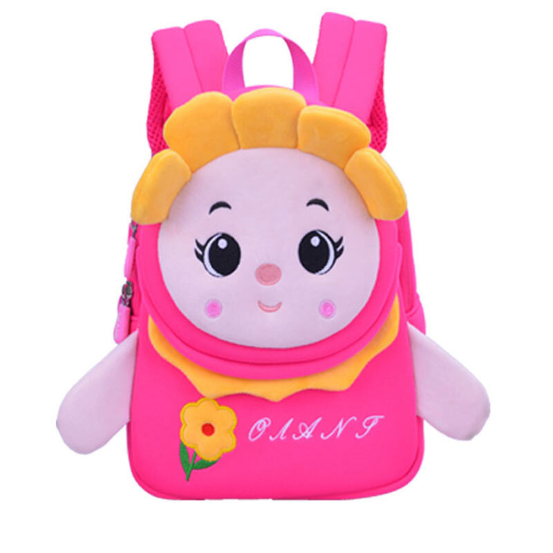 GREATOP-패션 꽃 소녀 유치원 책가방, 방수 소재 3D 만화 어린이 아기 생일 선물 가방