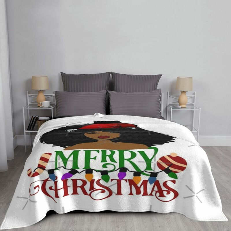 Manta con estampado de cuadros para cama, cobertor para sofá, cobertor Kawaii para cama, 6 mantas, Feliz Navidad y Año Nuevo