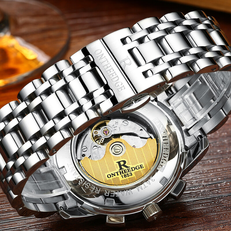 최고 럭셔리 브랜드 자동 시계, 남성 기계식 시계, 방수 남성 시계, Hombre 패션 비즈니스 남성 시계, Luminou Relogio