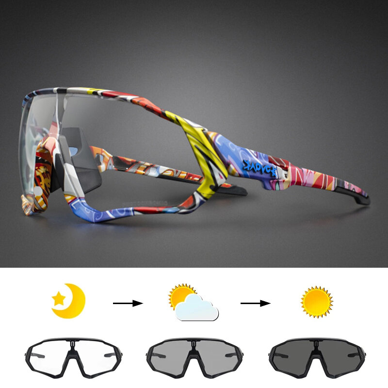 lentes de sol Gafas fotocromáticas de ciclismo para hombre y mujer 