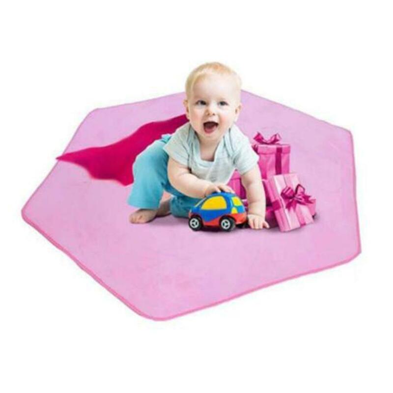 Alfombra hexagonal para niños, alfombra suave para el hogar, tienda de campaña, tapete de Yoga, almohadilla para gateo de bebés