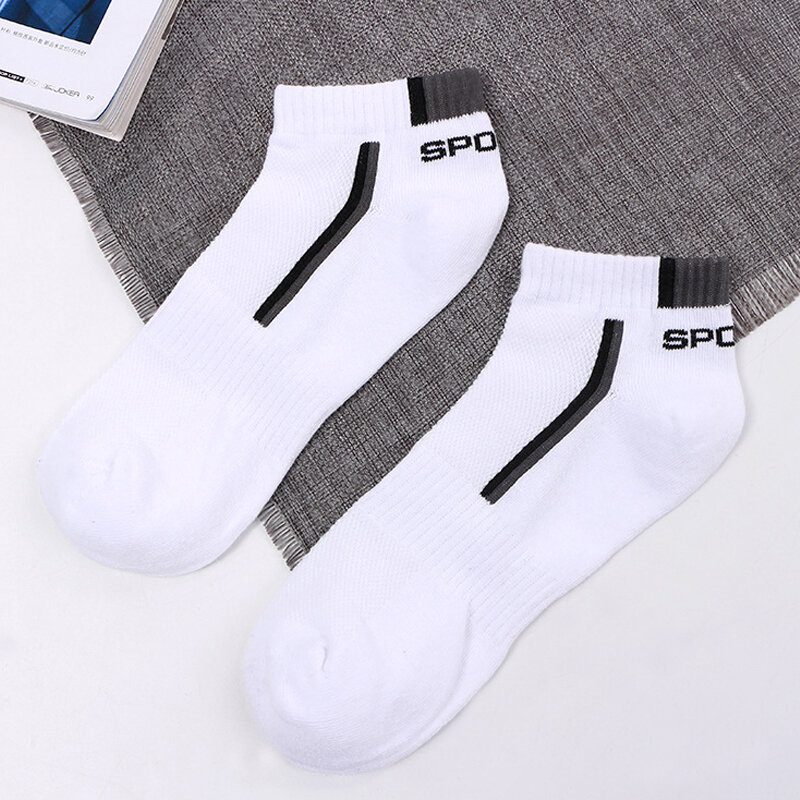 Elastic Shaping Men's Socks Youth Short Cotton Socks Comfortable High-quality Socks Summer Non-slip Men's Socks