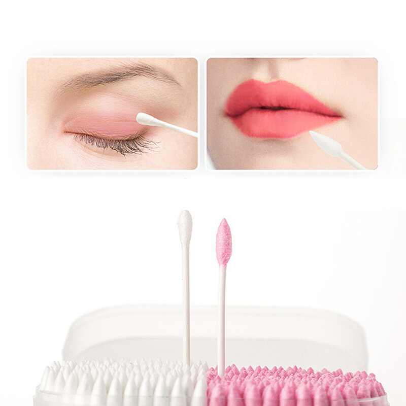 100/200/300Pcs Disposable Home Dual Heads Ear Cleaning Makeup Cotton Swabs Buds Cleaning Tools