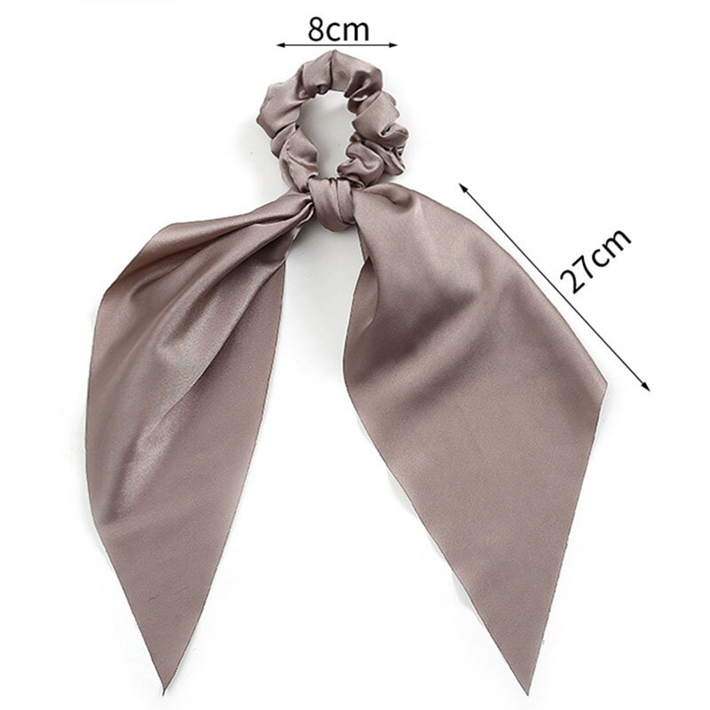 Mode Mädchen Bögen Gummi Seile Haar Krawatten Haar Zubehör Haar Band Scrunchies Schal Süße Elastische Für Frauen