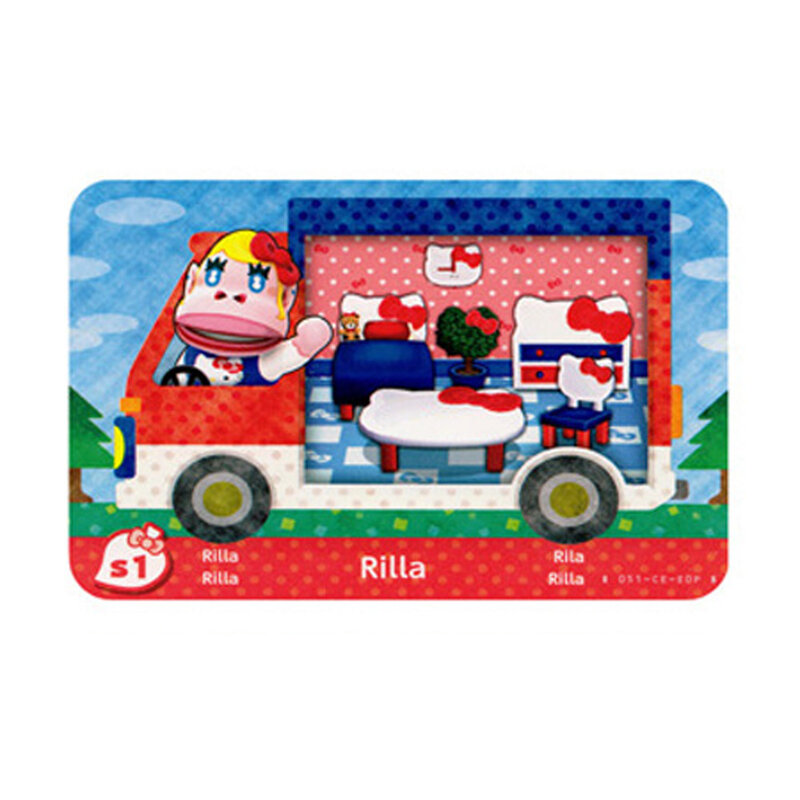 Liść Animal Crossing Sanrioed X cała karta S1 ~ S6 Amxxbo NFC Ntag215 karta identyfikacyjna dla kart przełącznik NS Amibo