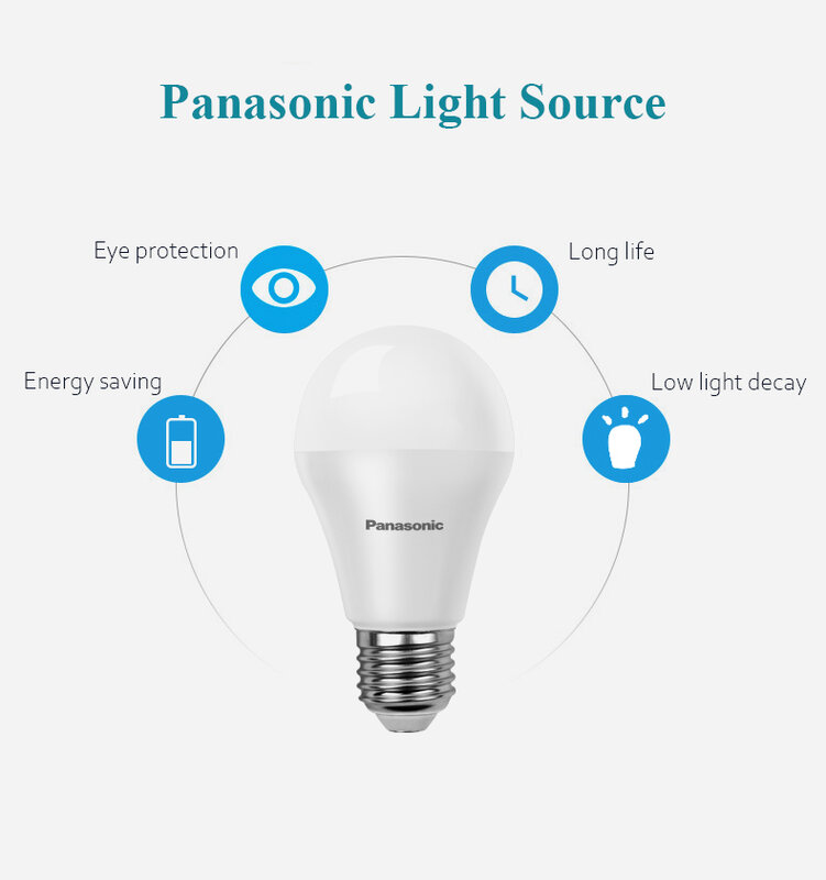 Panasonic-ampoule LED E27 E14, 6W, 9W, 11W, ampoule LED, ampoule, lumière blanche froide/chaude/journée, AC 220V 230V 240V