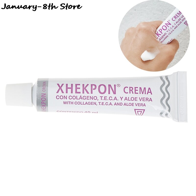 Xhekpon-Crema para el cuello y la cara, 40g, 40ml, suave, antiarrugas, antienvejecimiento, blanqueadora
