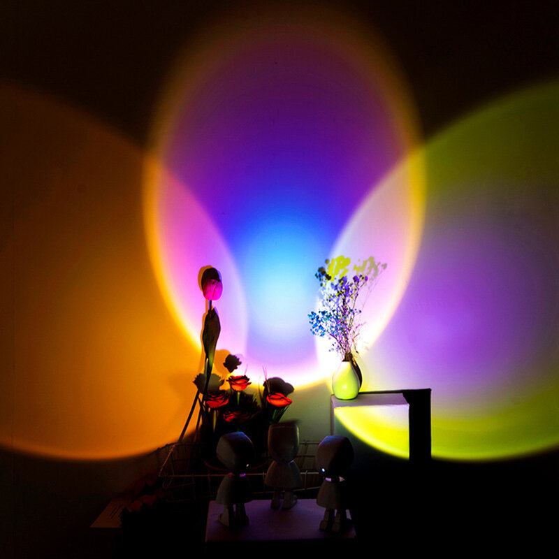 Projektor Licht USB Projektor Lampe Dimmbare 360 Grad Atmosphäre LED Licht Sunset Projektor Licht Für Home Cafe