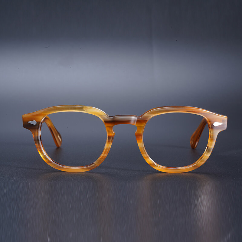 Johnny Depp-Gafas de acetato Vintage para mujer, lentes de alta calidad para miopía, bloqueo de luz azul, ordenador