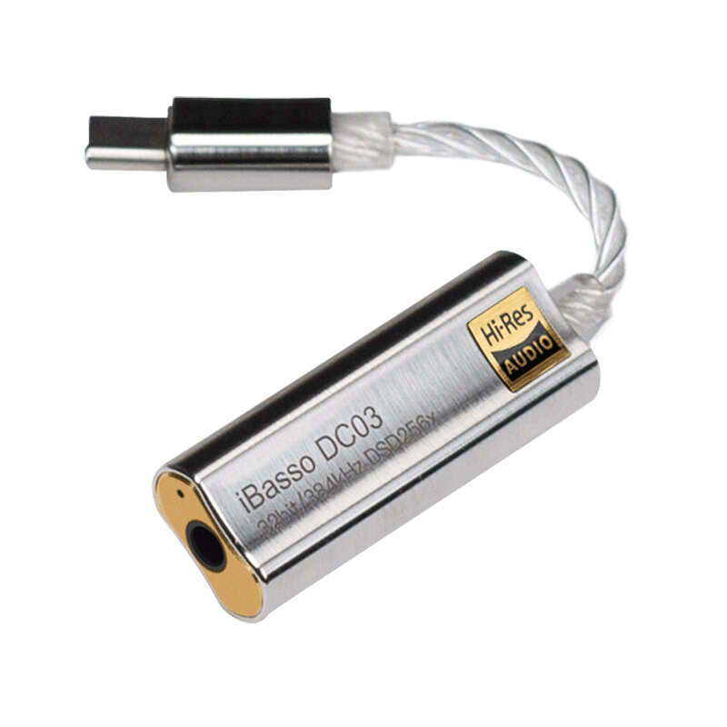 Typu C do 3.5mm wzmacniacz słuchawkowy Adapter do iBasso DC03 USB DAC dla Android PC ipad HiFi zatrudnia Adapter do kabla