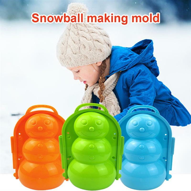 Molde de neve bola de neve fazendo molde areia molde ferramenta inverno segurança ao ar livre crianças brinquedo snowball maker clipe para esportes diversão ao ar livre