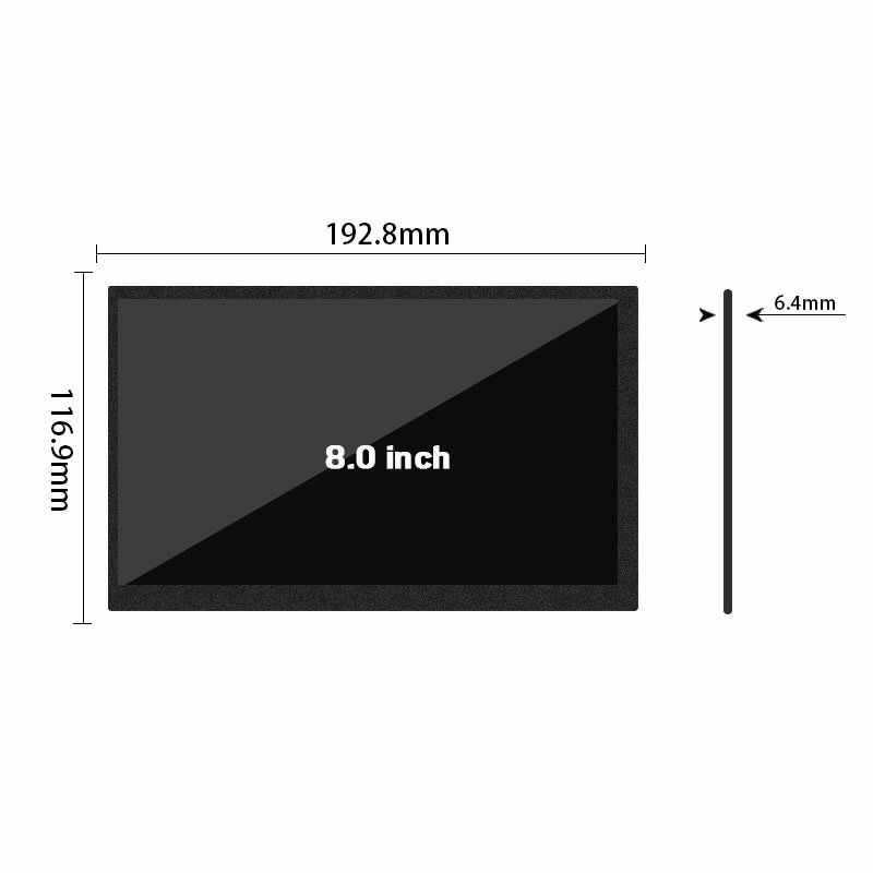 Pantalla LCD Original LVDS, 9 pulgadas, DJ090IA01A, resolución 1200x720, brillo 750, contraste 1000:1