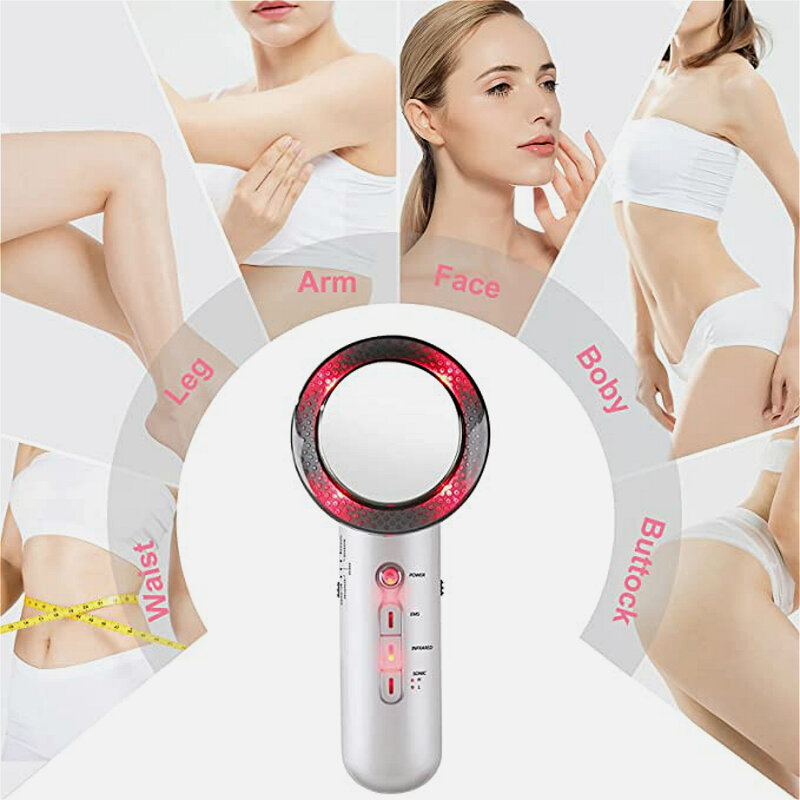 Ultrasound Cavitation EMS Fat Burner Body Slimming Massager Weight Loss Machine with Patch Lipo Anti Cellulite Galvanic Infrared