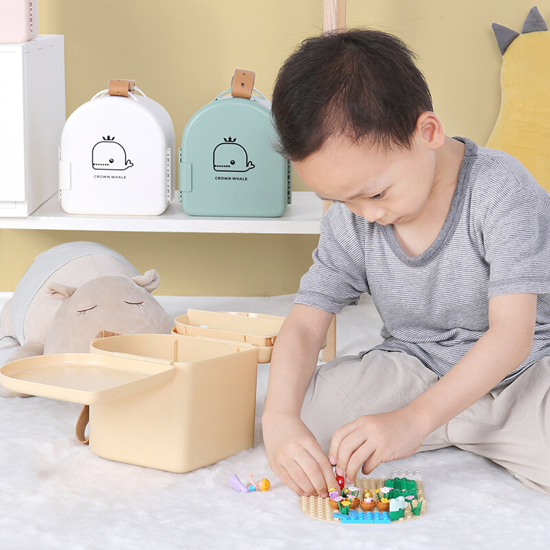 オリジナルのおもちゃの収納ボックス,家や屋外のおもちゃを整理するためのポータブル収納,ギフト,標準材料