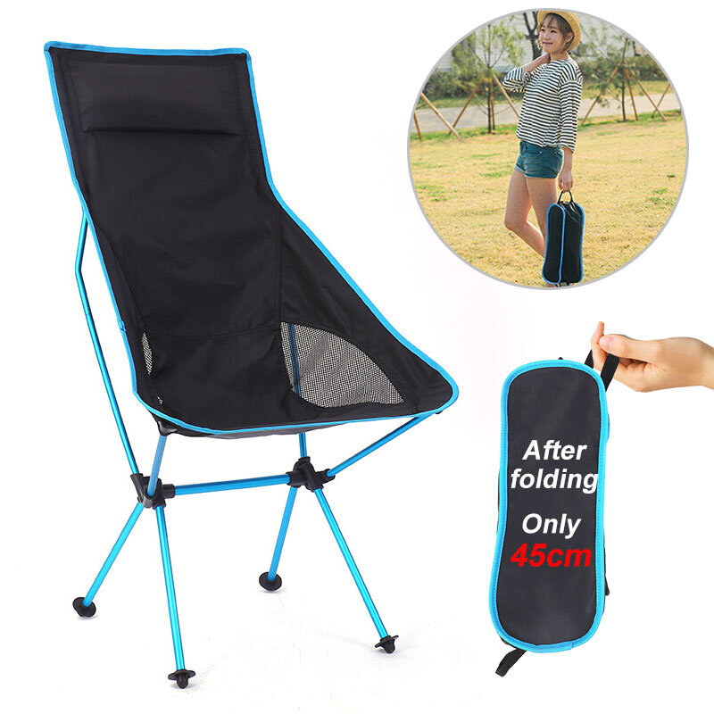 Portátil ultraleve cadeira dobrável superhar acampamento cadeira de praia alta carga aluminiu pesca caminhadas piquenique churrasco assento ferramentas ao ar livre