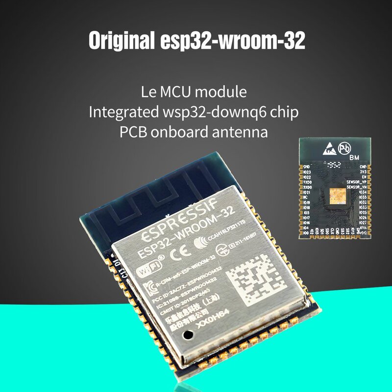Макетная плата ESP32 1 шт., Wi-Fi + беспроводной модуль MCU, сверхнизкое энергопотребление, два ядра, аналогична ESP8266