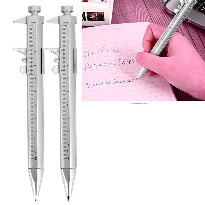 2020 nova caneta de tinta gel vernier paquímetro rolo multifunções bola caneta papelaria bola-ponto 0.5mm transporte da gota