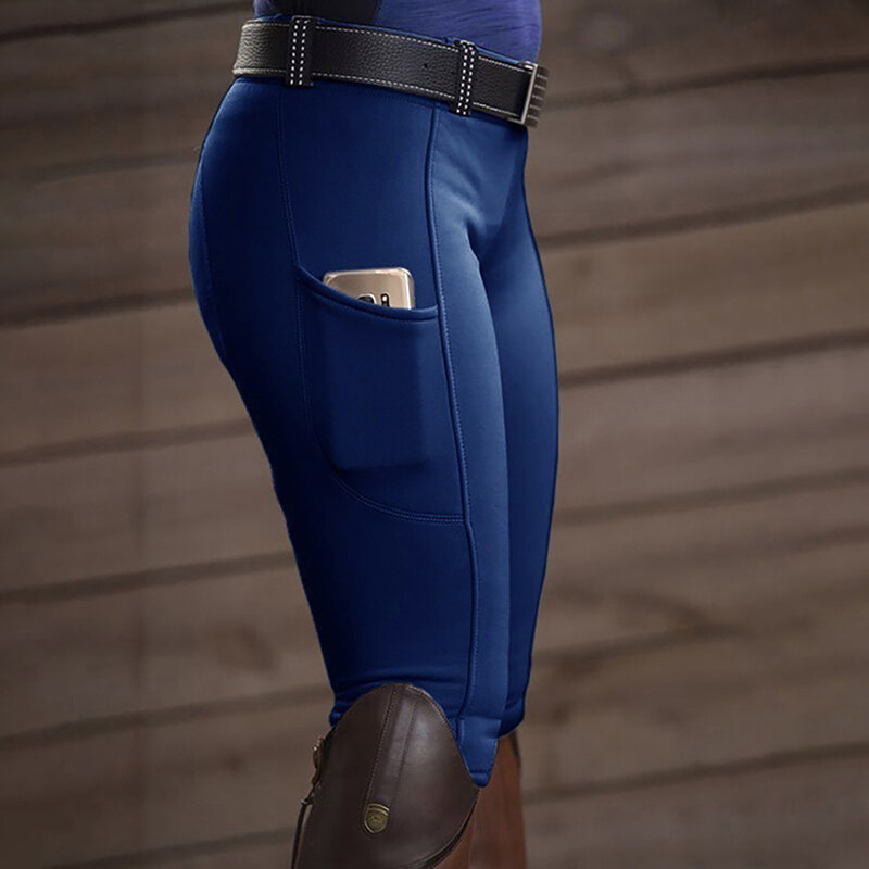 Pantalon pour femmes, multicolore, taille haute, classique, à la hanche, décontracté, avec élastique, style aristocratique européen, pour l'équitation, 2021
