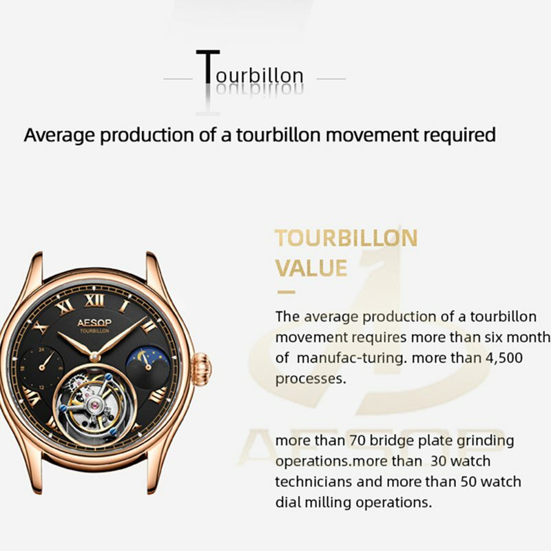 Seiko-Reloj Mecánico Tourbillon para hombre, relojes mecánicos huecos de cuero, de negocios, relojes de lujo impermeables