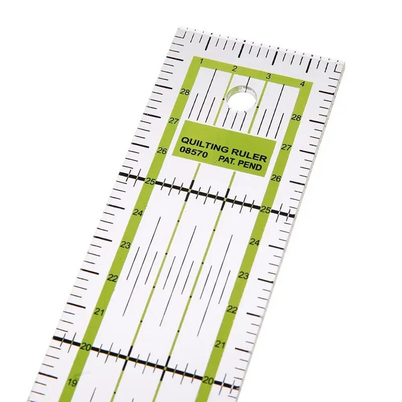 Dwukolorowy linijka Patchwork stopy krawiec Yardstick cięcia pikowania DIY Handmade przyrządy do szycia biurowe linijka do rysunków 5x30 cm