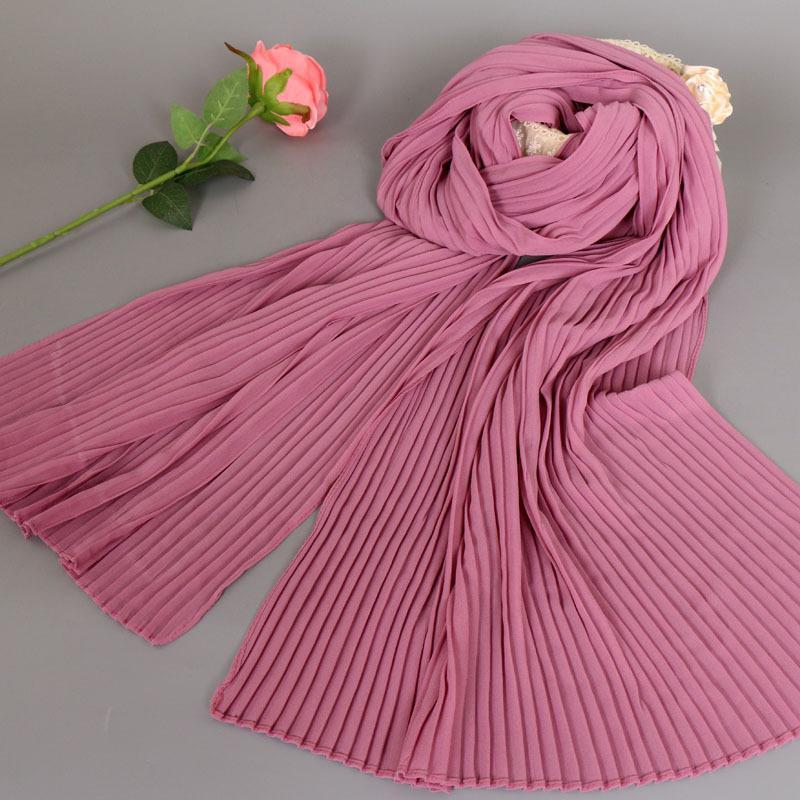 Chiffon Schal Schal Stola Bandanas Moslemisches Hijab Hohe Qualität Kopf Wrap Plain Baumwolle 180cm * 85cm